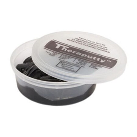 Fabrication Enterprises Fabrication Enterprises 10-2635 Theraputty Plus Antimicrobial Exercise Putty; Black - 6 oz 268728